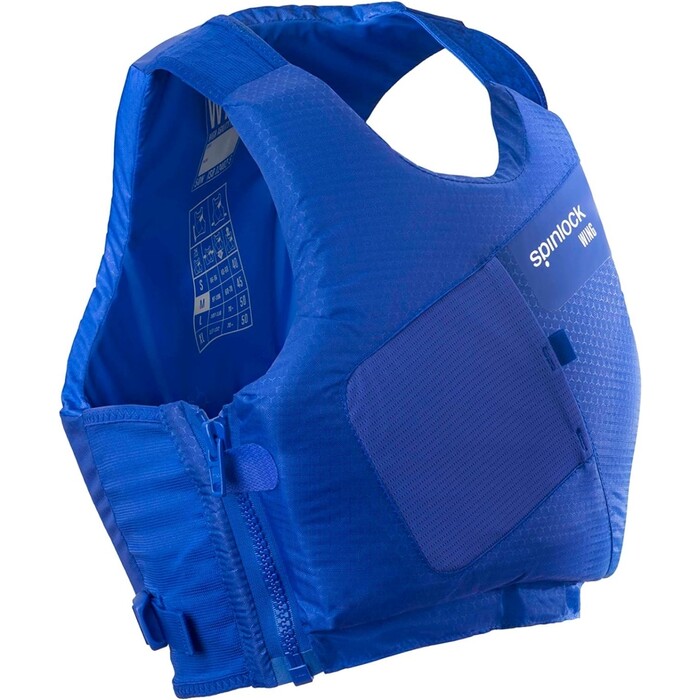 2024 Spinlock Wing Side Zip 50N Buoyancy Aid DWBASB - Cobalt Blue